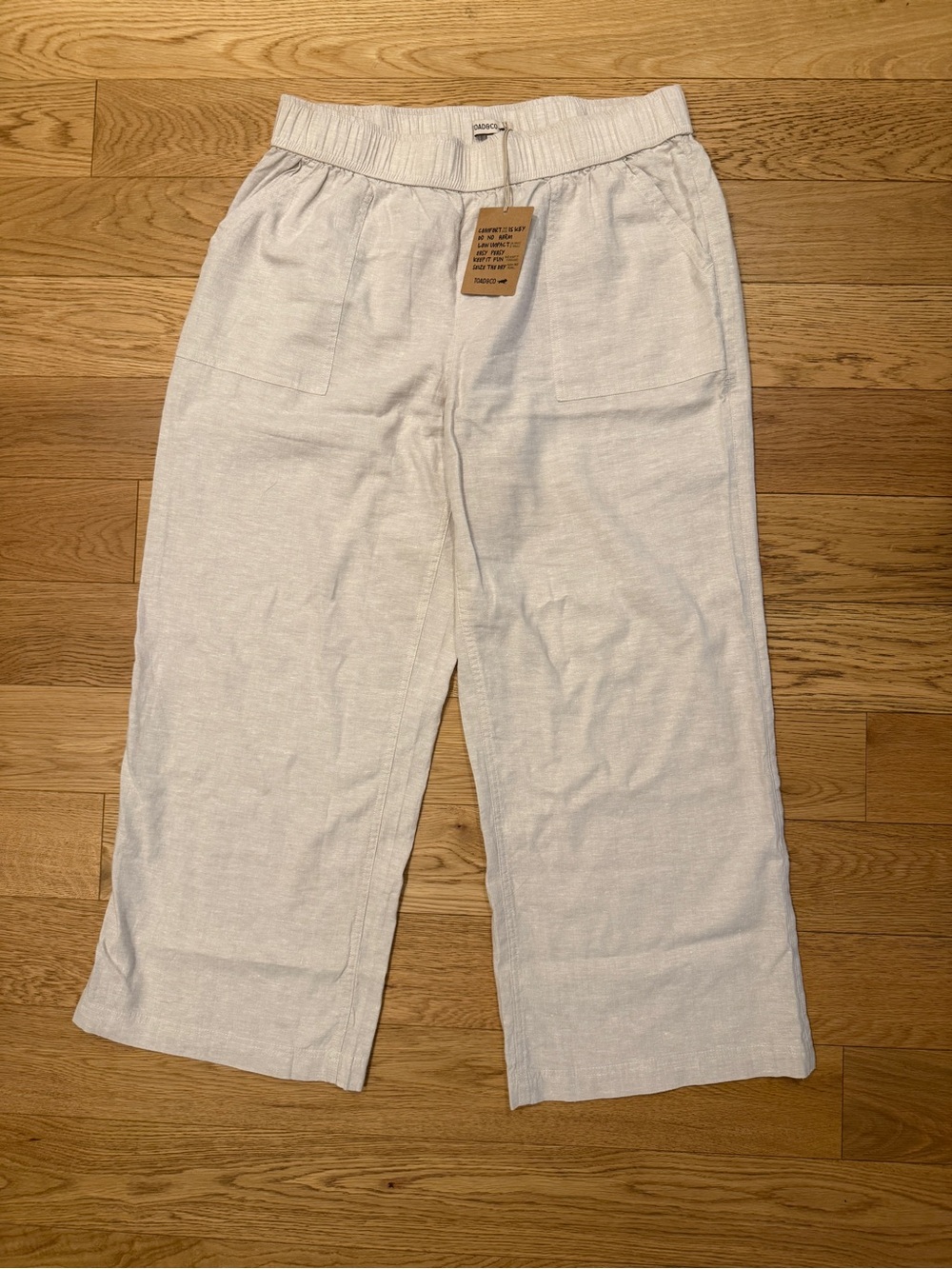 Toad & Co Hemp Blend Wide Leg Cropped Pants